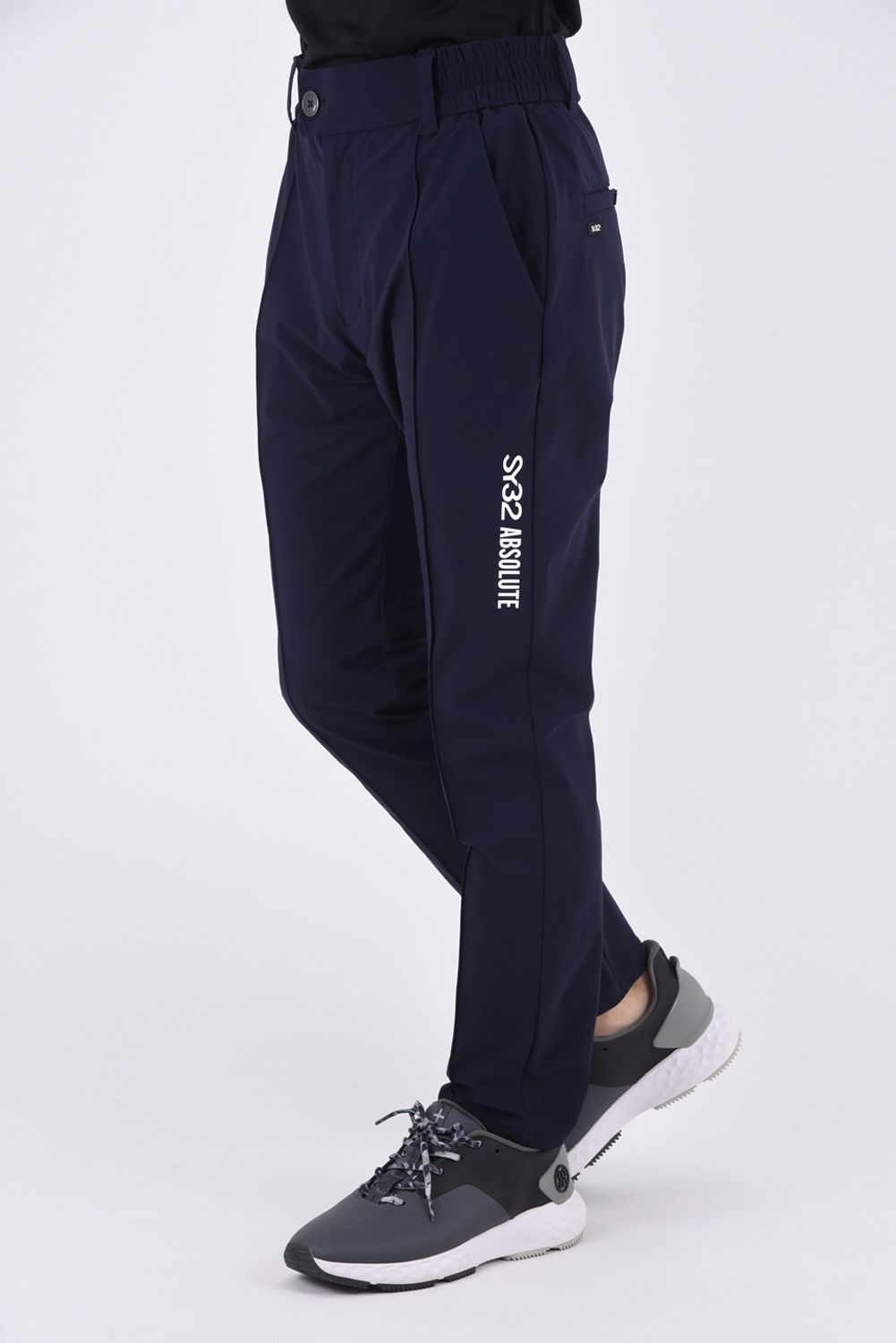 【ABSOLUTE】 CARVICO 425 HIGH STRETCH PIN TUCK PANTS / カルビコ ハイストレッチ ワンタック ストレッチパンツ (ネイビー)