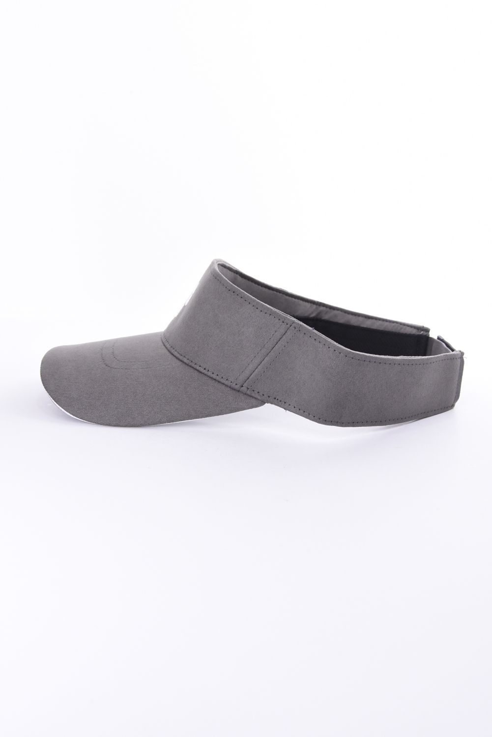 【26AW】 MEN’S SUEDE SMALL BG LOGO VISOR / スウェード素材 スモールBGロゴ サンバイザー (グレー)