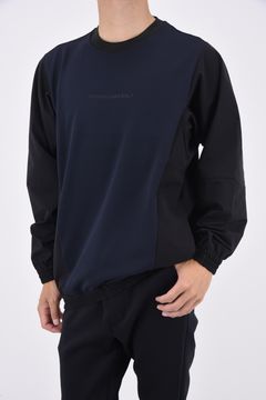 CREWNECK PULLOVER / バックプリント クルーネック プルオーバー ブラック