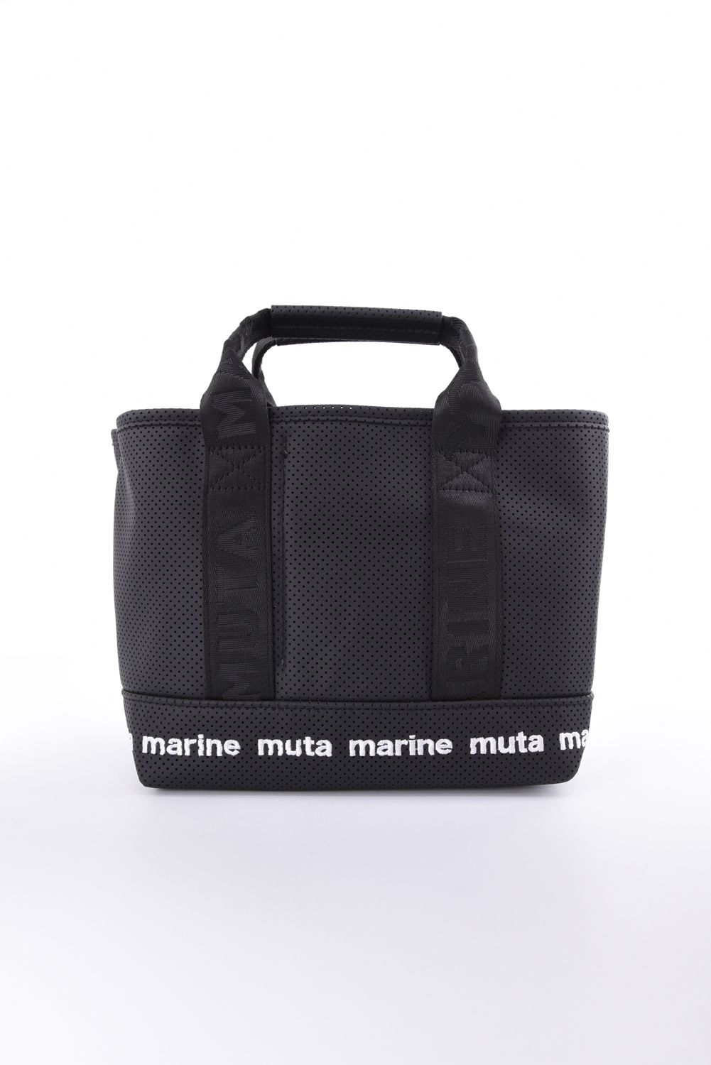 【GOSSIP GOLF別注】 “8” PLATE CONTINUA PARTITION TOTE BAG / 8プレート パンチングエシカルレザー パーテーションバッグ (ブラック)