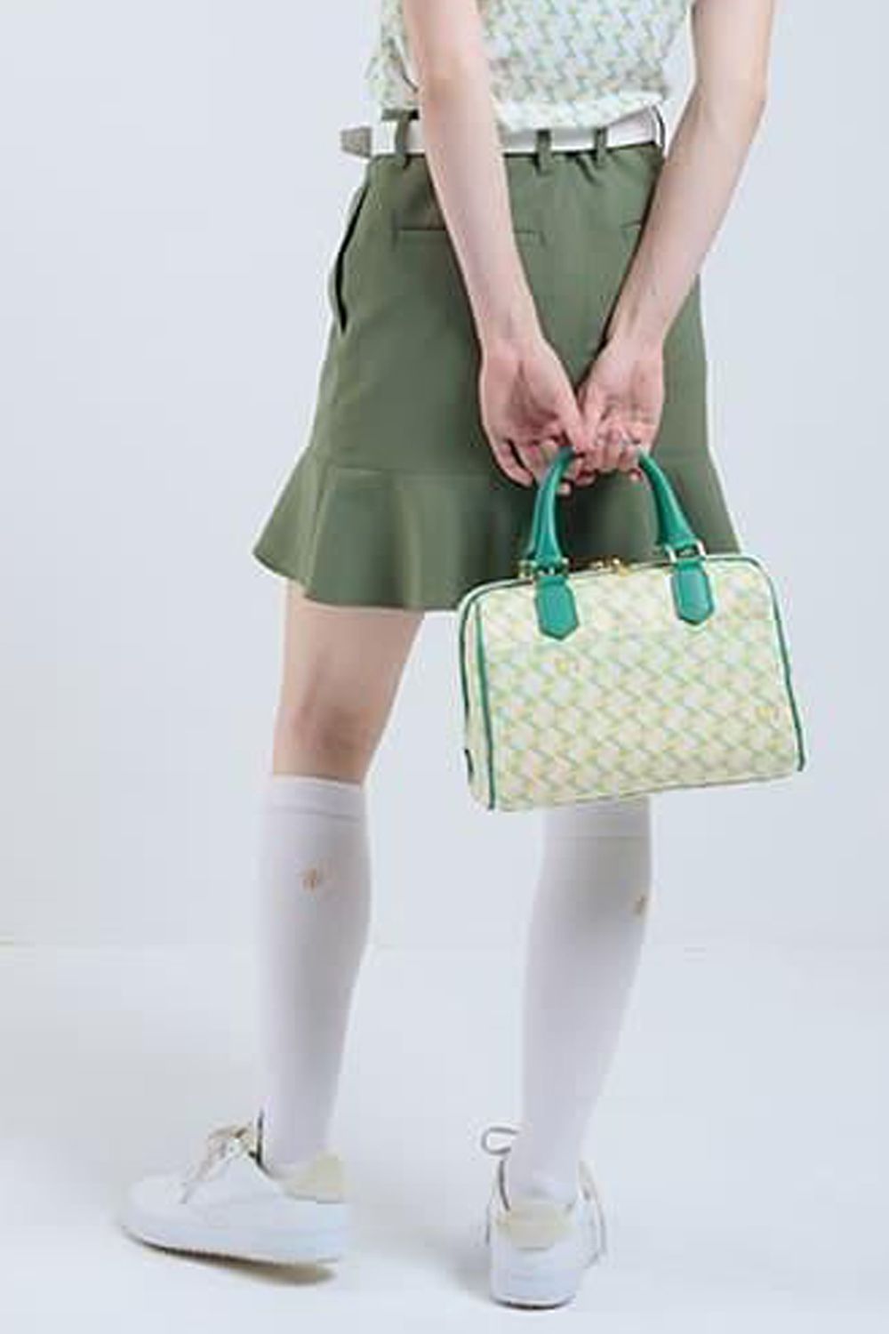 【25SS】【レディース】 WOMENS PEPLUM SKIRT / ベーシック ペプラムスカート (カーキ)*