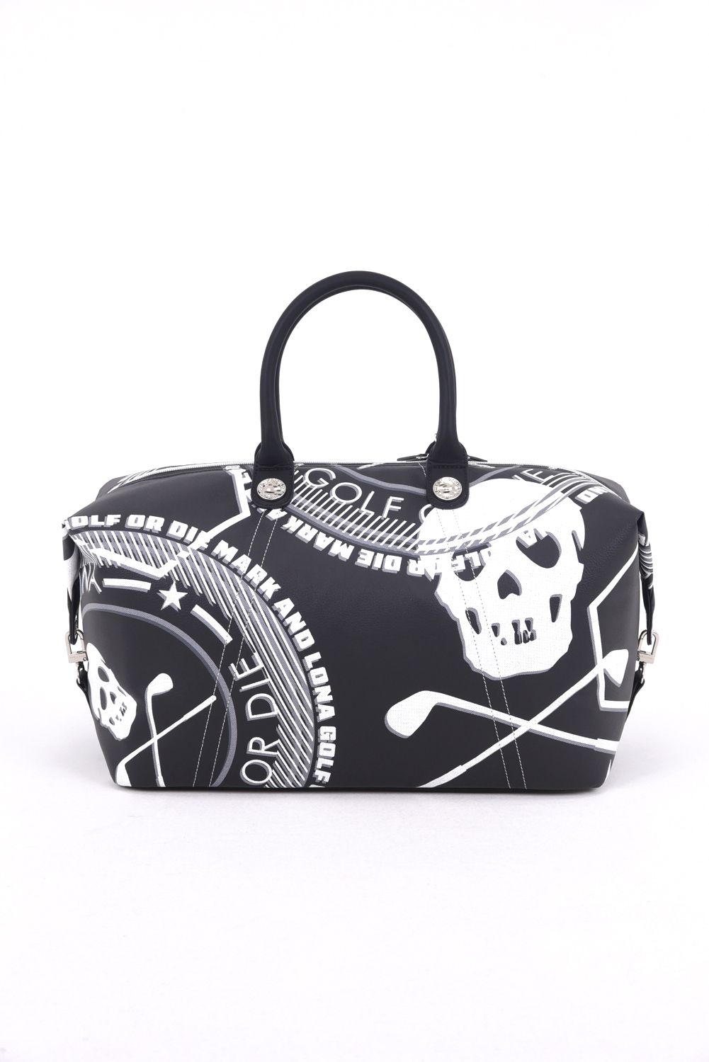 【26SS】 ATLAS CONVERTIBLE BOSTON BAG / アイアンスカル シンセティックレザー 2WAYボストンバッグ (ブラック)