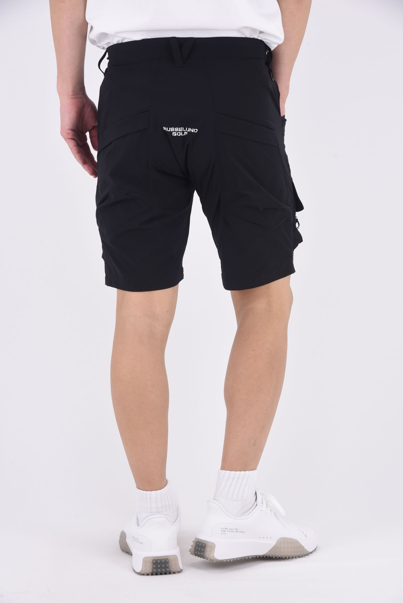 CARGO SHORTS / リップストップナイロン カーゴショーツ (ブラック)