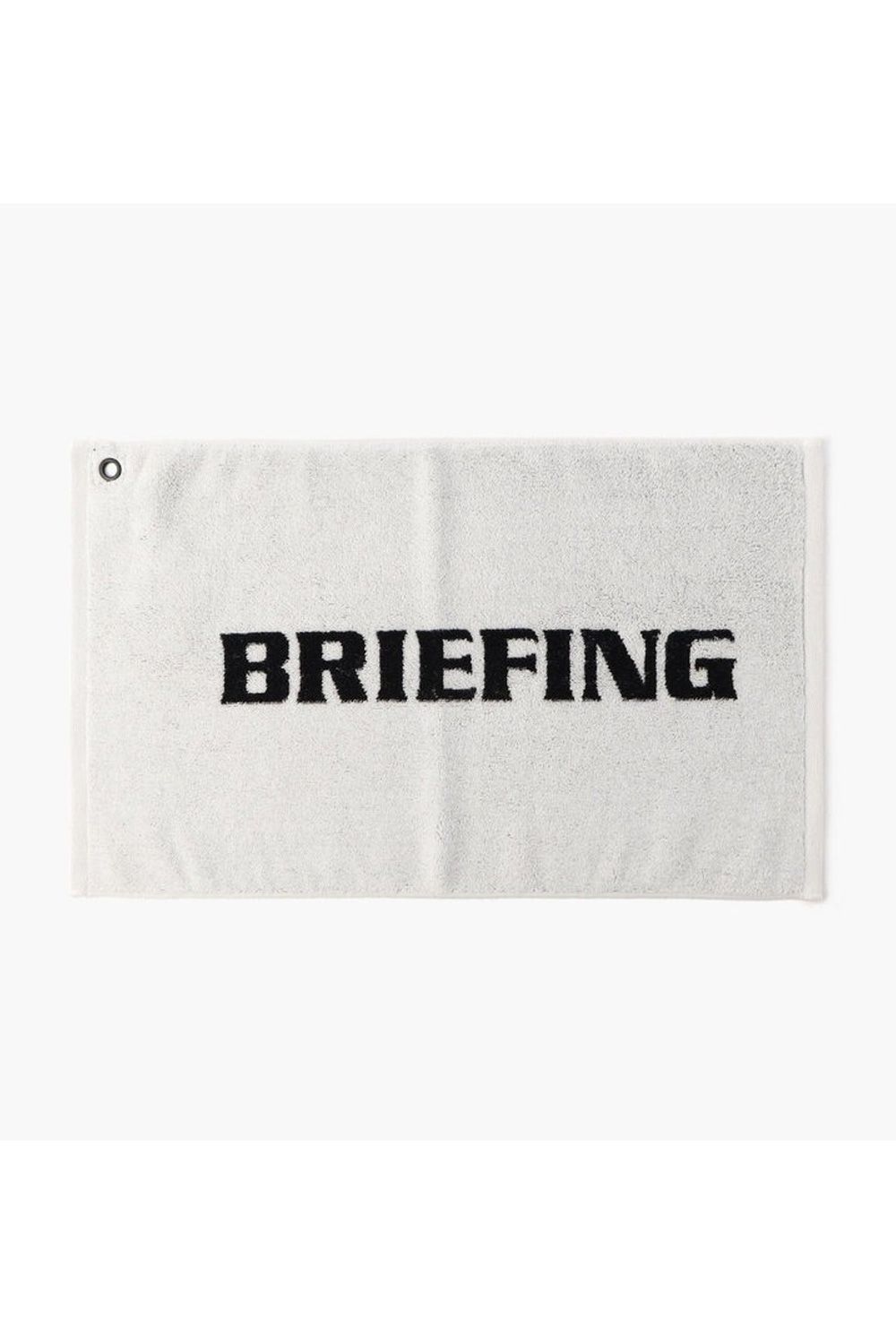 【プレゼント好適品】 LOGO FACE TOWEL BY HIPPOPOTAMUS / ブランドロゴ ループ付き フェイスタオル (ホワイト)