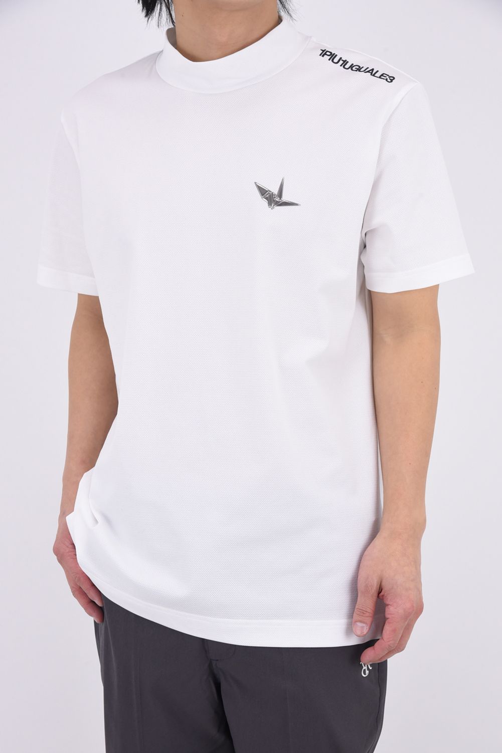 【26SS】 ICE LUXE MOCK NECK  / 接触冷感 モックネックTシャツ (ホワイト)