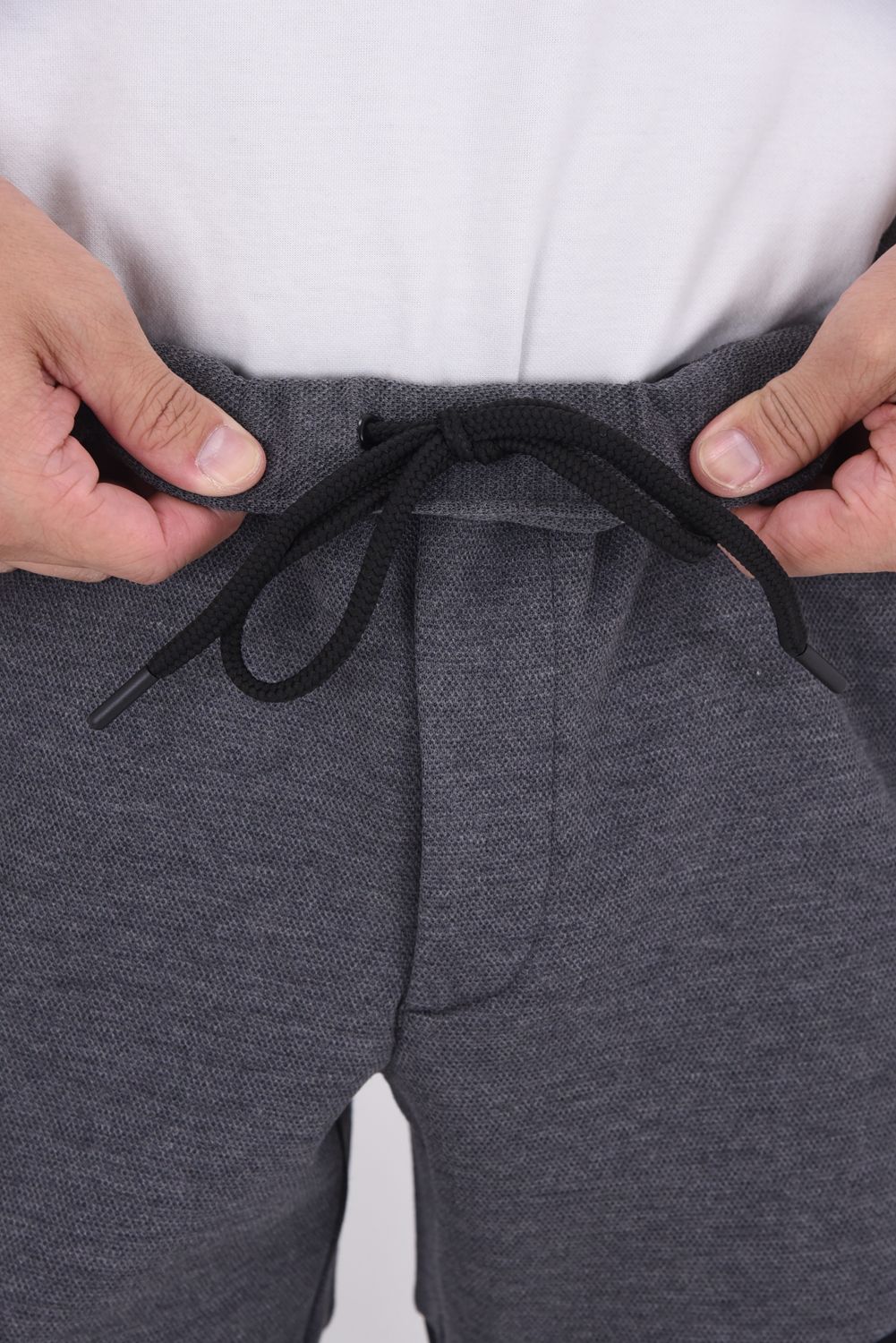 【25AW】 SW HC PANTS / ツートーン 異素材切り替え ロングパンツ (ブラック)