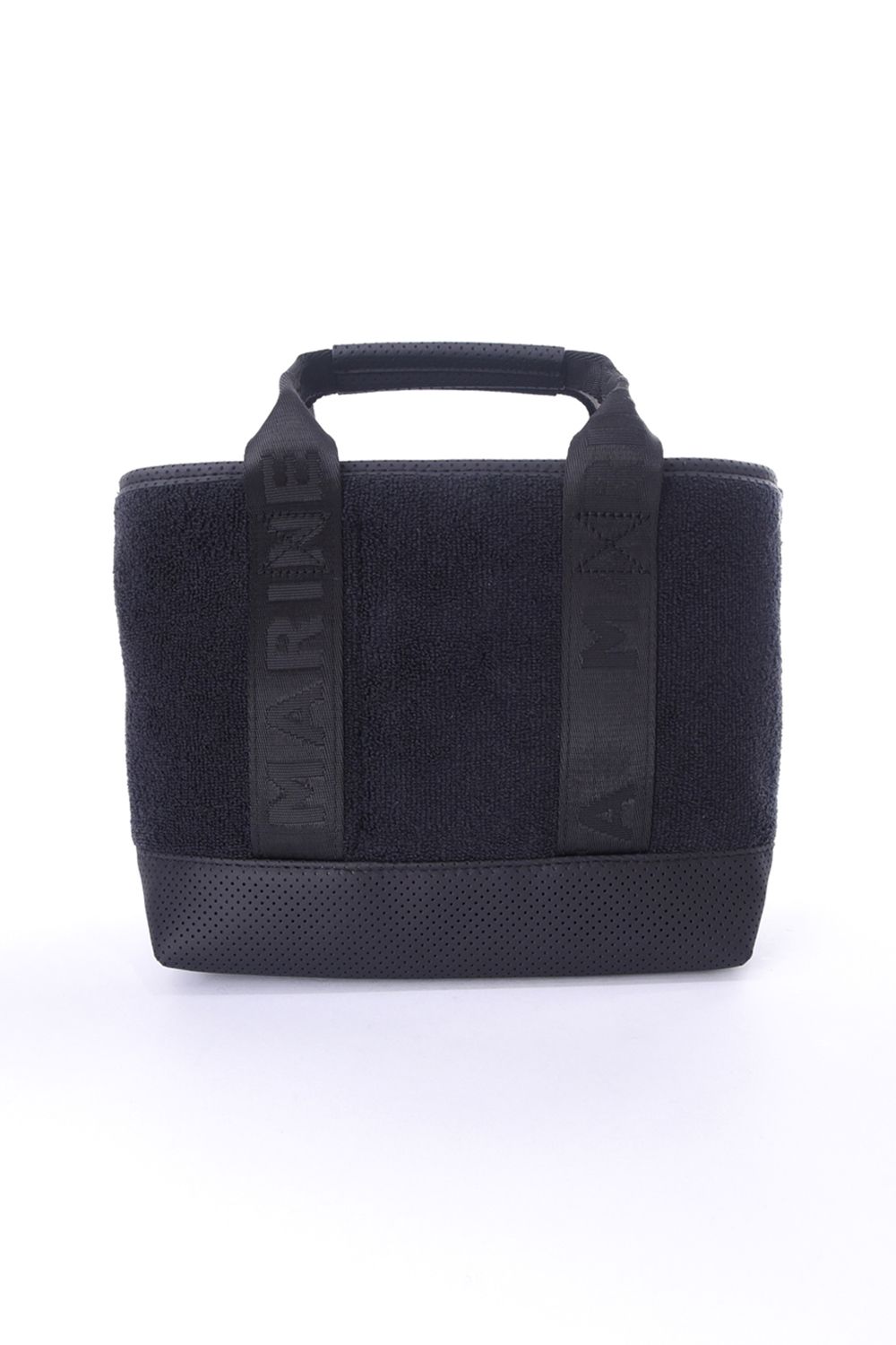 【26SS】 PILE PARTITION TOTE BAG / パイル生地 パーテーショントートバッグ (ブラック)
