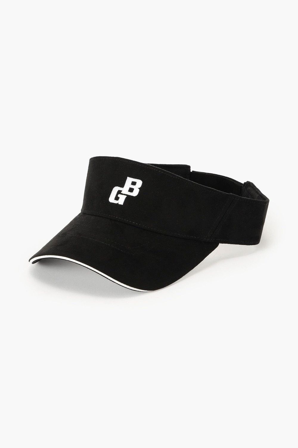 【26AW】 MEN’S SUEDE SMALL BG LOGO VISOR / スウェード素材 スモールBGロゴ サンバイザー (ブラック)