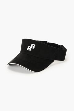 【26AW】 MEN’S SUEDE SMALL BG LOGO VISOR / スウェード素材 スモールBGロゴ サンバイザー (ブラック)