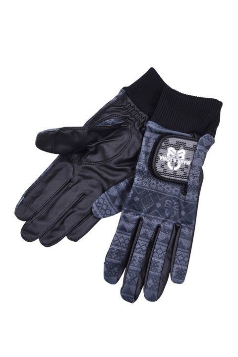 【26AW】 SCOTT WINTER GLOVES / フェアアイルパターン 防風素材 両手ゴルフグローブ (ブラック)