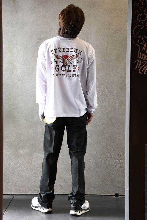 【DEVEREUX GOLF】 デバローらしいインパクトのあるモノトーンコーデ