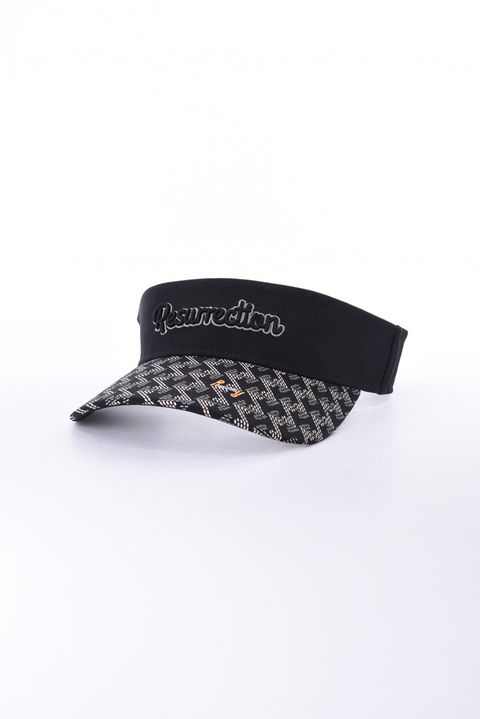 【26AW】 GM BRIM VISOR LANATEC / ブランドロゴ刺繍 オリジナルテキスタイル サンバイザー （ブラック)