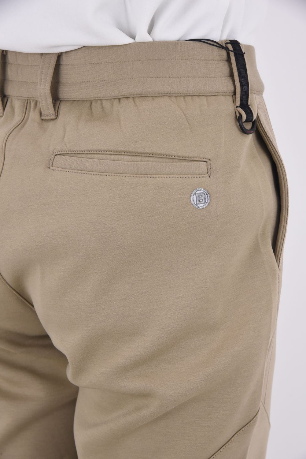 【25AW】 MEN'S WARM LOGO LINE SLIM PANTS / ダンボールニット ロゴ ライン スリムパンツ (ベージュ)