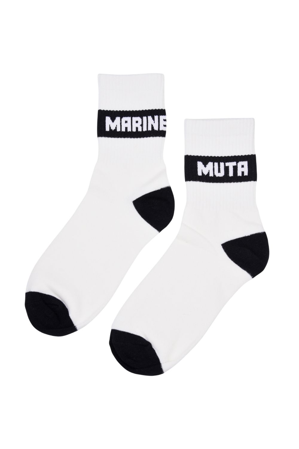 【26AW】【プレゼント好適品】 3PACK CREW SOCKS / 3枚セット ブランドロゴ クルーソックス (ホワイト/ブラック)
