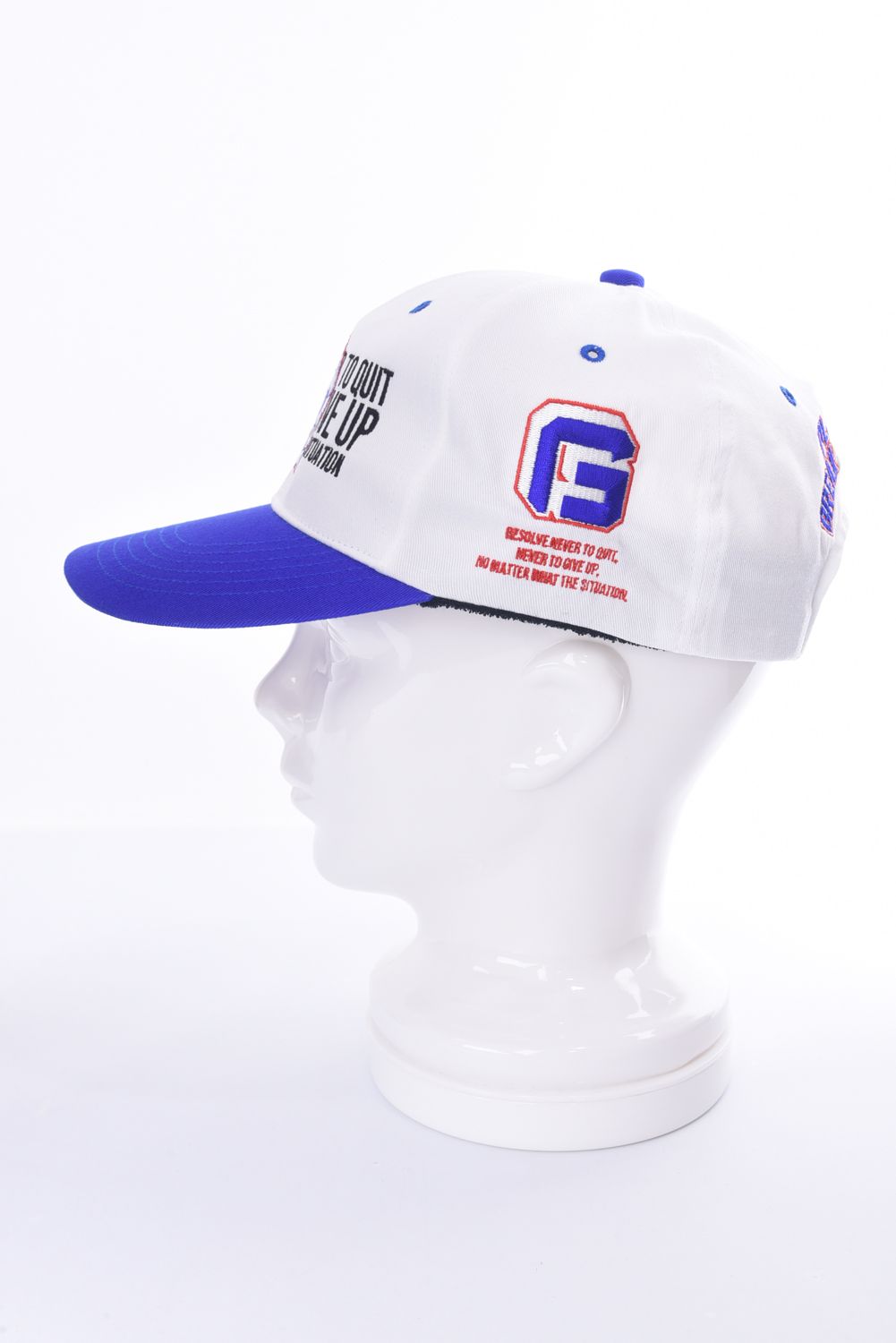 MULTI LOGO CAP / 3D刺繍 マルチロゴ ベースボールキャップ (ホワイト)