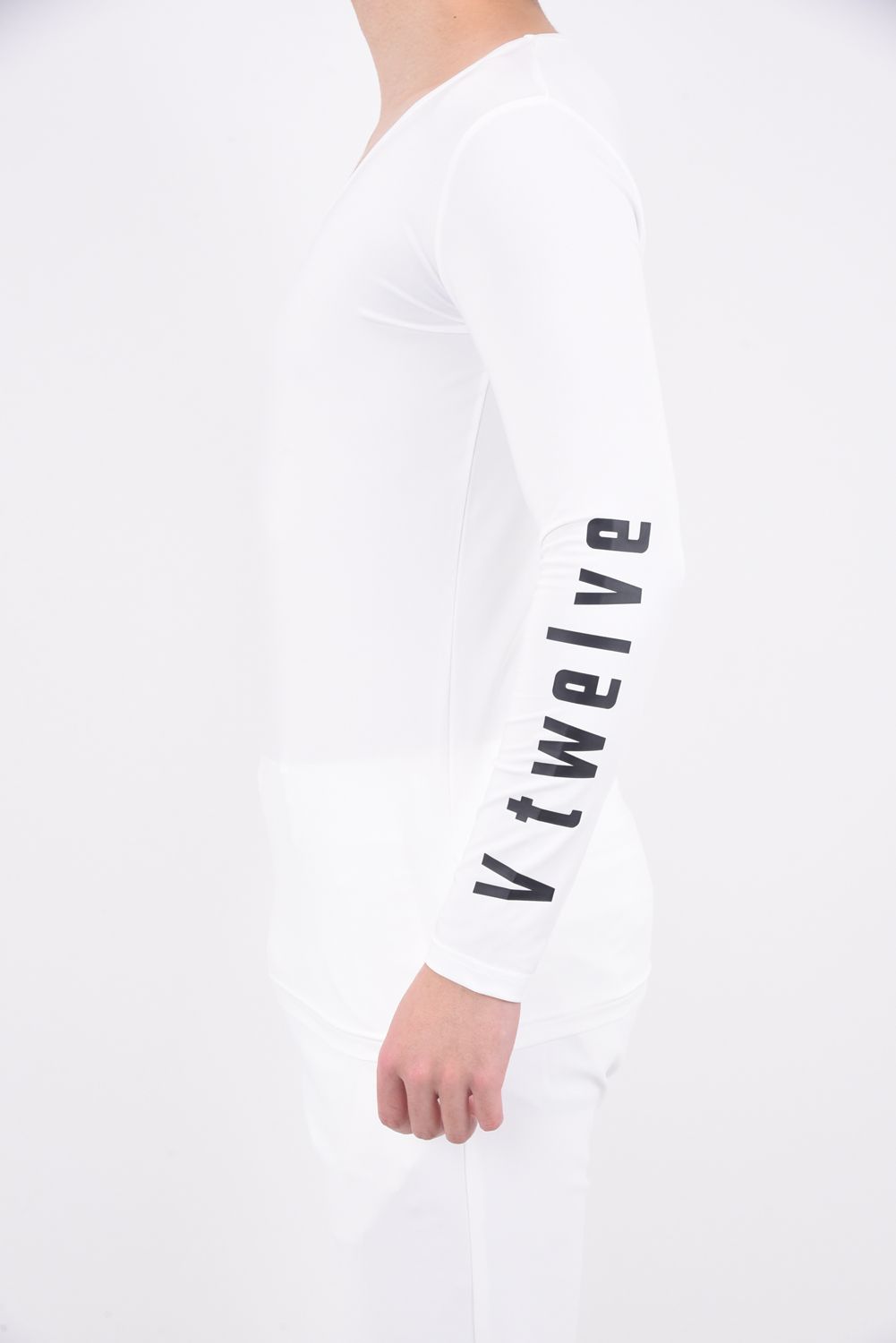 【期間限定ポイント10倍】LOGO U INNER / 接触冷感 Uネック インナー (ホワイト)