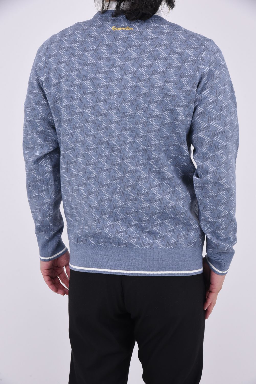 GM CREW NECK KNIT / GM クルーネック プルオーバー ニット (グレー)*