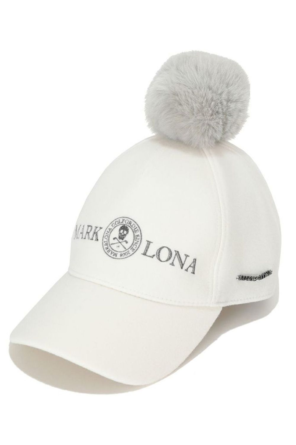 【レディース】ATLANTRIS SPARKLE POM CAP / エコファー梵天 キャップ (ホワイト)