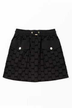【25AW】レディース】FLOCKY STRETCH SKIRT / フロッキー ストレッチ スカート (ブラック)