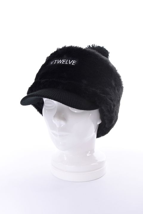 【26AW】 SEP KNIT CAP / ファーネックウォーマー&梵天付きニットキャップセット (ブラック)