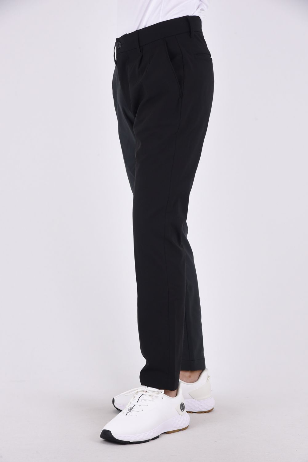 BICOLOR LONG PANTS  / バイカラー仕様 ロングパンツ ブラック