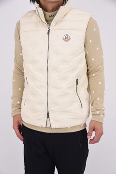 【2025AW】 SYNK SEAMLESS DOWN VEST / ドットパターンシームレス ダウンベスト (オフホワイト)