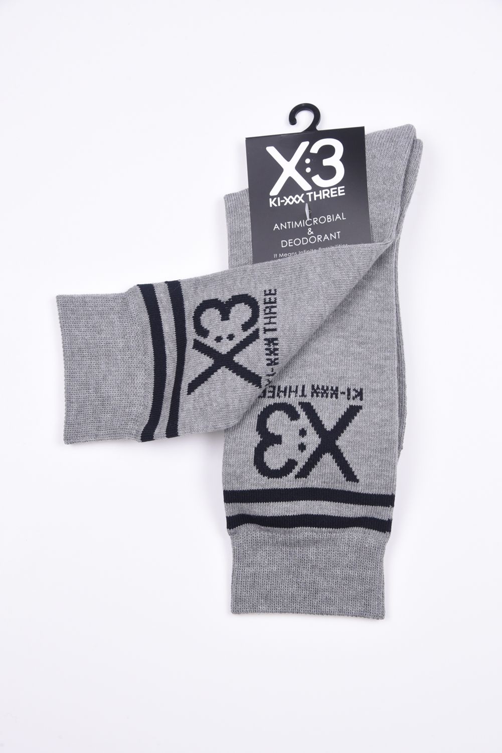 REGULAR LINE LOGO SOCKS / レギュラー ラインロゴ ソックス (グレー杢)