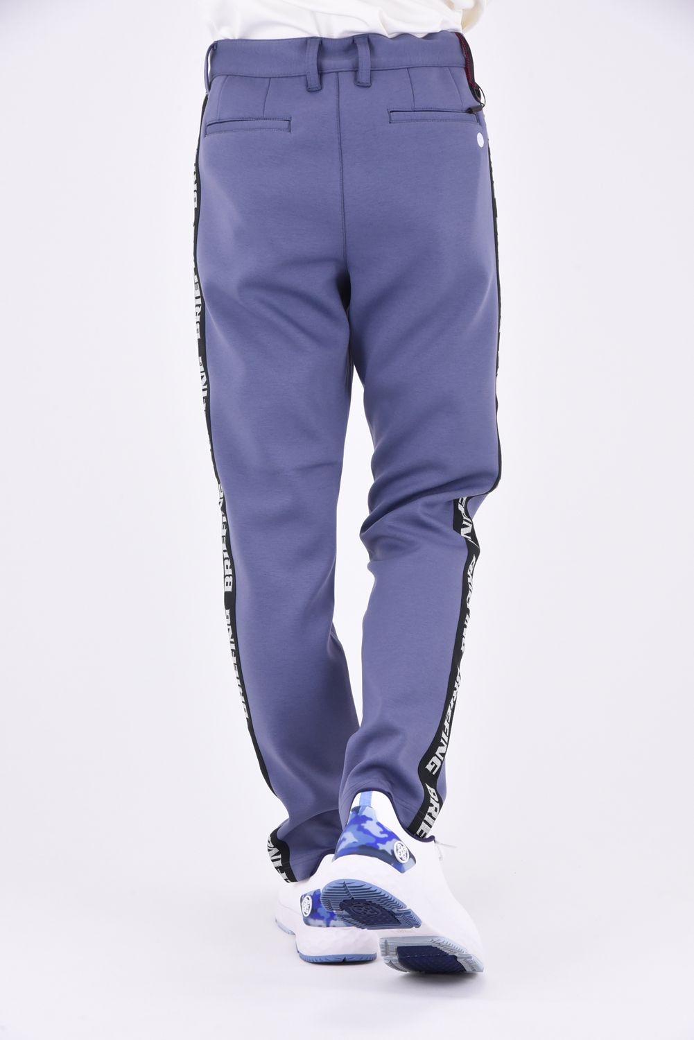 BRIEFING - 【秋冬仕様】 MENS WARM SIDE LOGO LINE SLIM PANTS / サイドラインロゴ ダンボールニット  ウォーム スリムパンツ (グレー) | GOSSIP GOLF