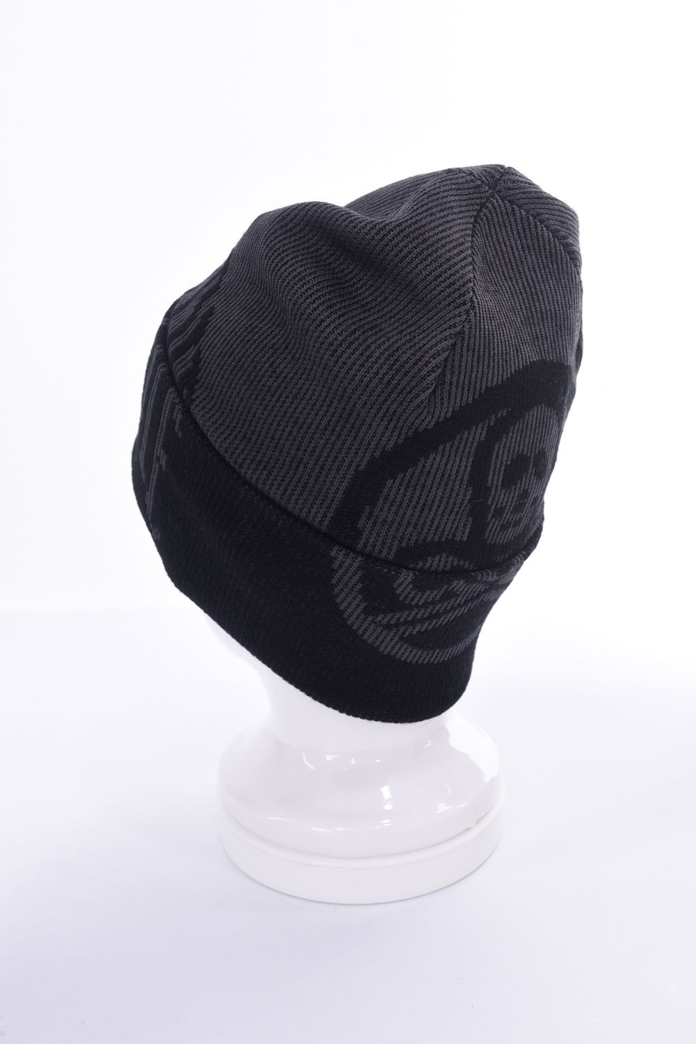 G.O.D MOHAIR BLEND BEANIE / ビッグロゴ ブランクスカル ニットビーニー (ブラック)