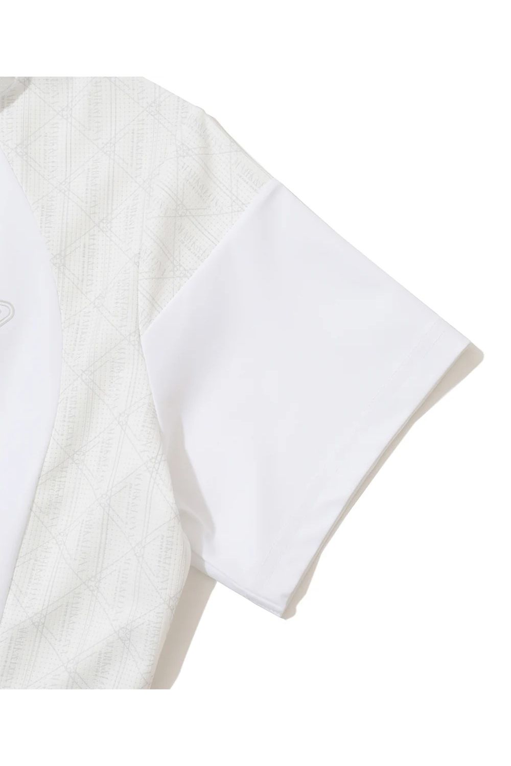 【26SS】【CODE COLLECTION】【レディース】 DCPL / 接触冷感 異素材切り替え ポロシャツ (ホワイト)