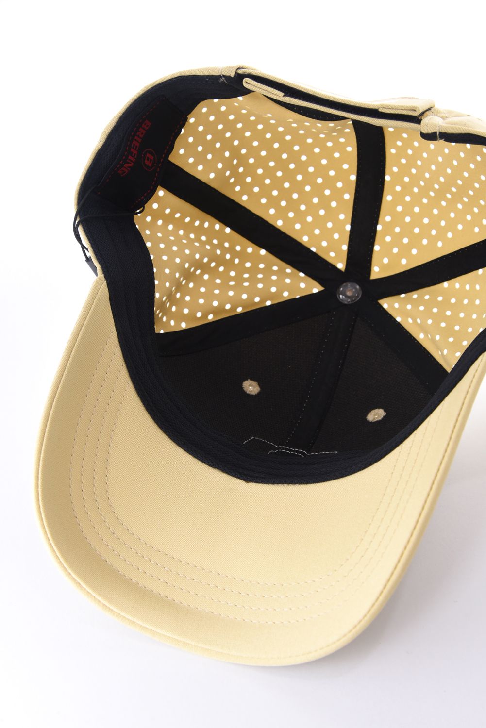 【26SS】 MEN’S PUNCHING MESH INITIAL CAP / イニシャルワッペン パンチングメッシュキャップ (ベージュ)