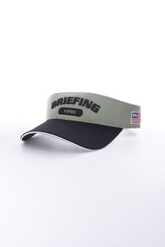 【26SS】 MEN'S COLLEGE LOGO VISOR / カレッジ風ロゴ バイカラー サンバイザー (セージグリーン)