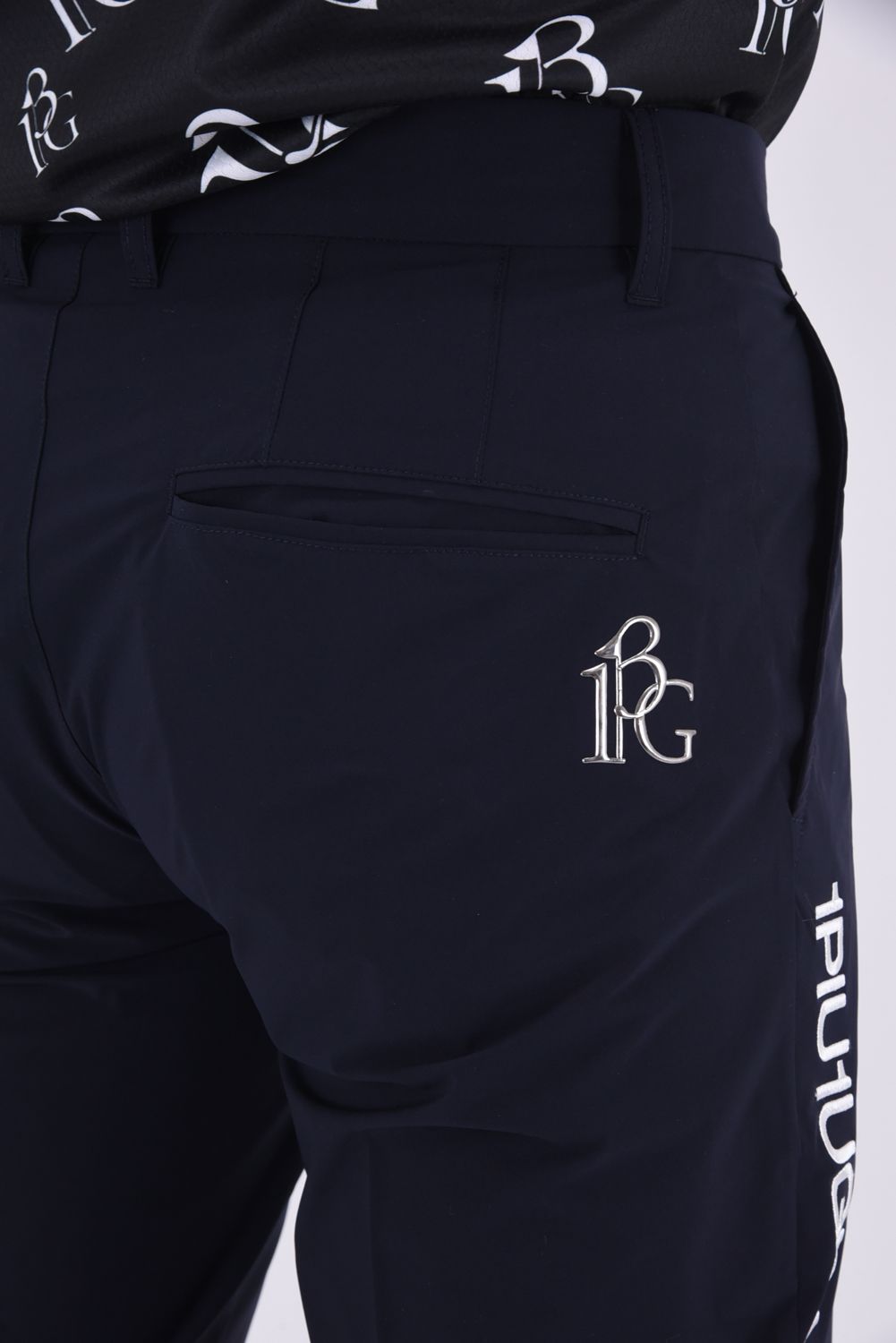【春夏仕様】 BASIC LONG PANTS / ブランドロゴ ベーシック ロングパンツ (ネイビー)