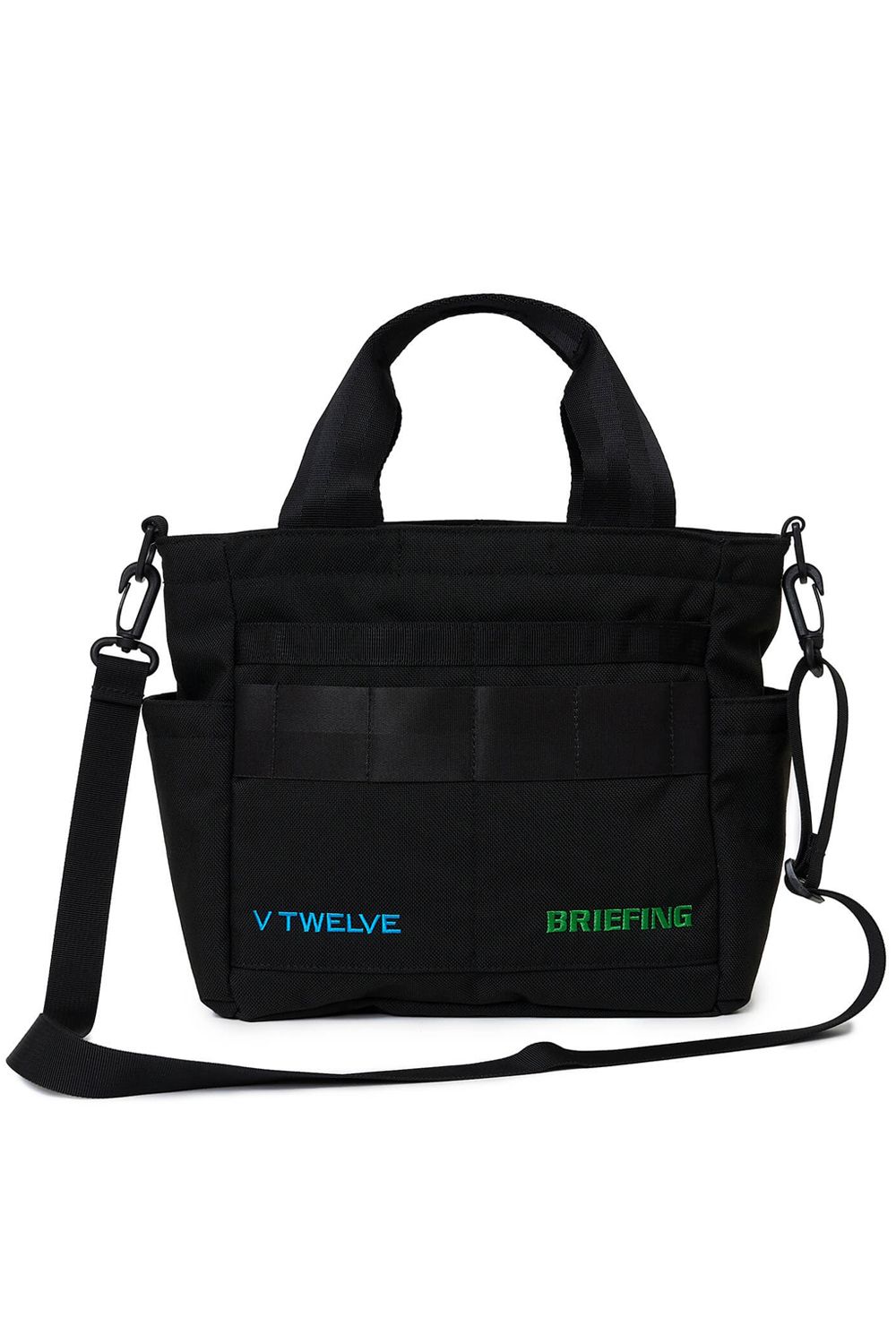 BG12 CART BAG / BRIEFINGコラボ ブランドロゴ刺繍 カートバッグ (ブラック)