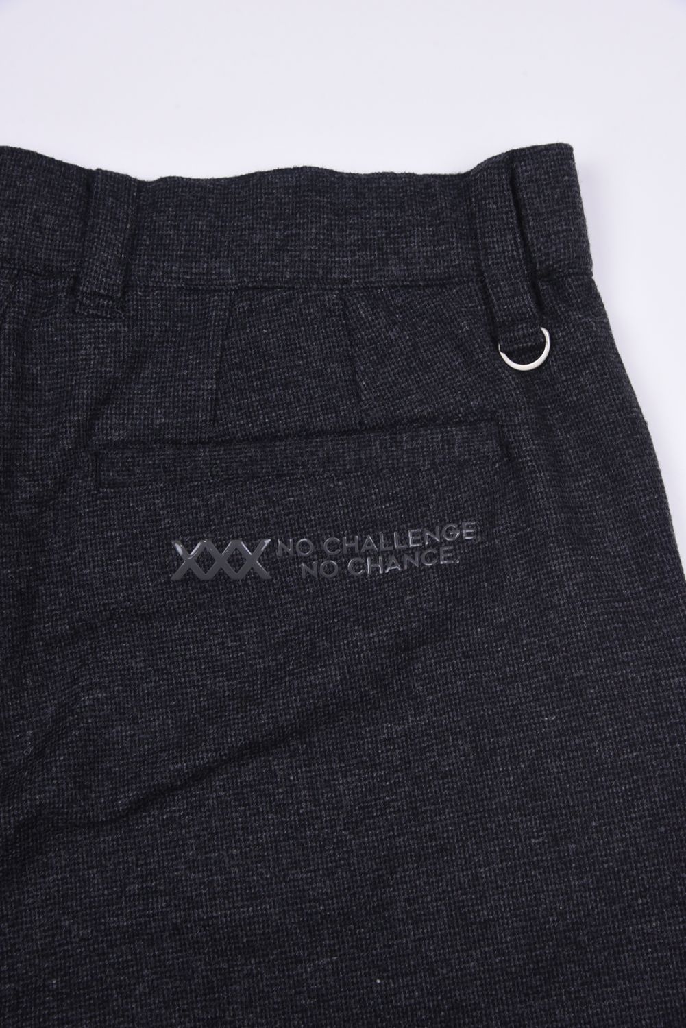 【25AW】 HOUNDSTOOTH TAPERED PANTS / 千鳥柄 テーパード パンツ (ブラック)