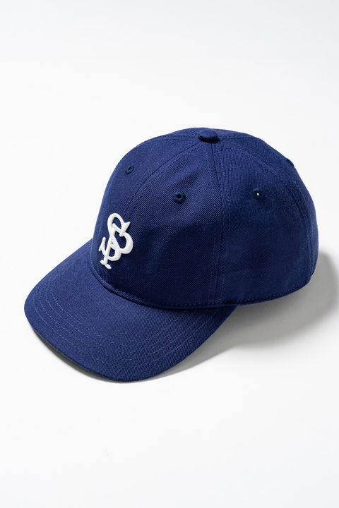 【26AW】 Club Cap / 3Dロゴ刺繍 レザーベルト キャップ (ネイビー)