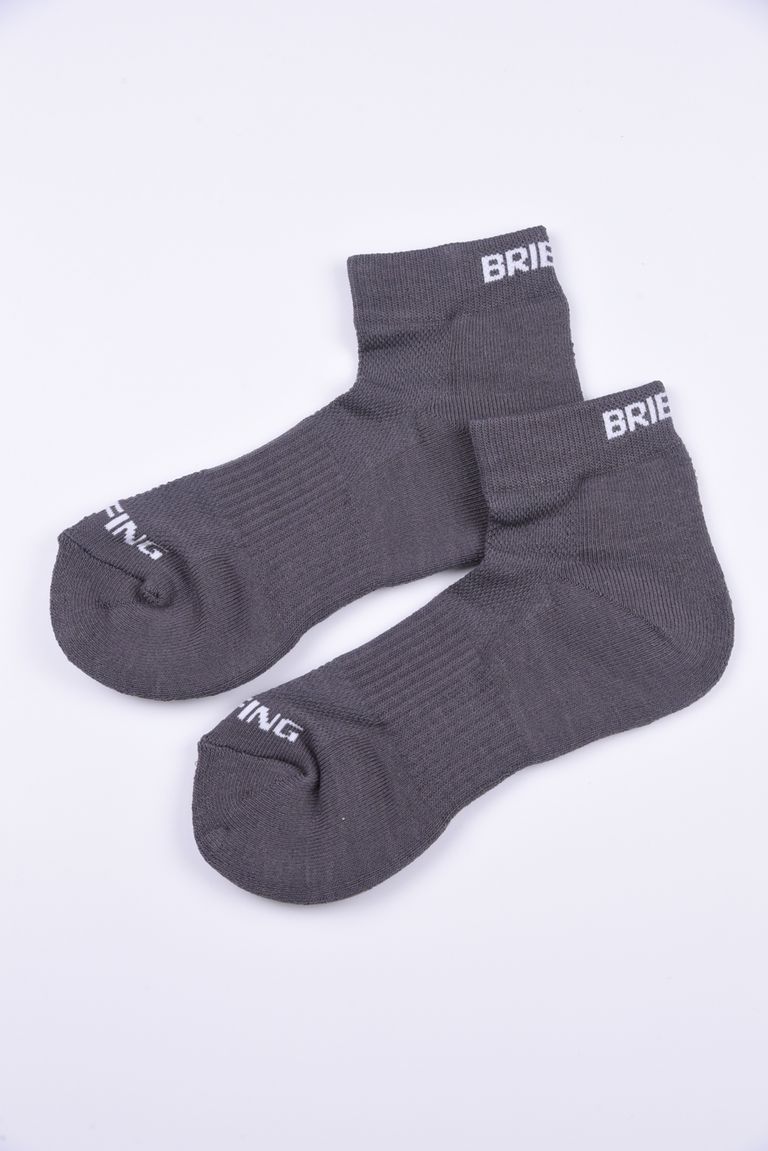 BRIEFING - MENS CORDURA MIDDLE SOCKS / ブランドロゴ コーデュラ ミドルソックス グレー | GOSSIP  GOLF