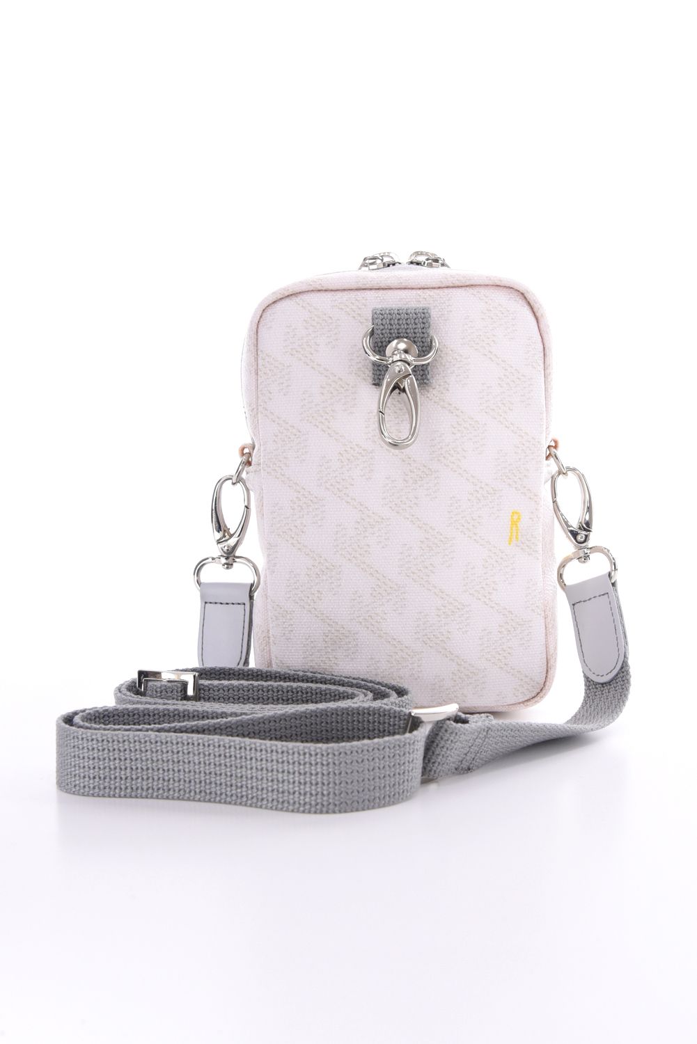 LORO (ロロ) / ブランドオリジナルテキスタイル 2WAYショルダーポーチ (モノホワイト)*