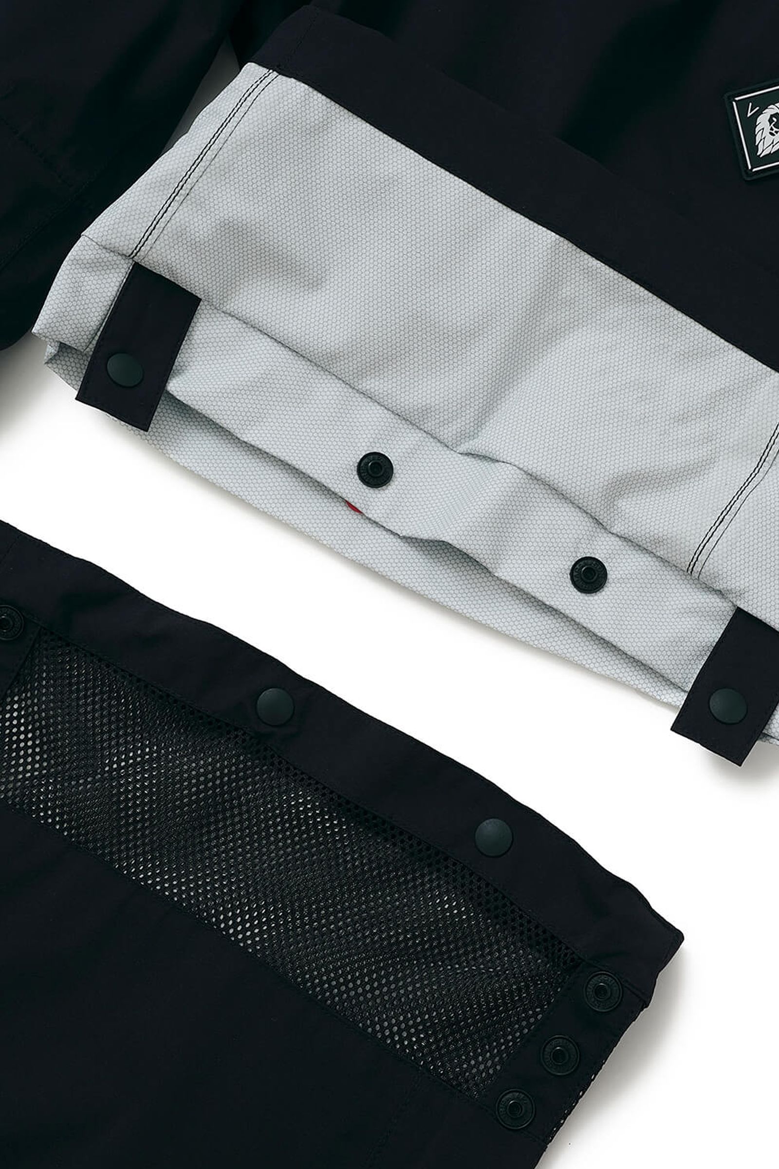 【期間限定ポイント10倍】MENS LINE UP RAIN PANTS / ロゴ ラインアップレインパンツ (ブラック)