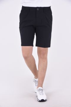 SUPER STRETCH LOGO SHORT PANTS /  スーパーストレッチ ロゴ ショートパンツ (ブラック/ホワイト)