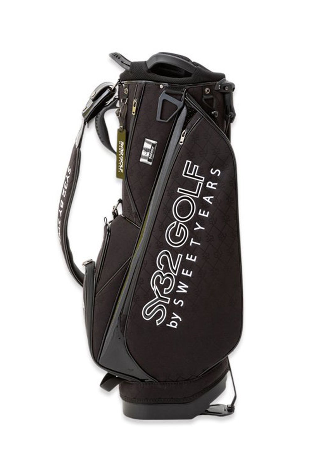 SY32 by SWEET YEARS GOLF - JQ STAND CADDY BAG / オリジナルジャカード素材 スタンド型キャディバッグ  (ブラック) | GOSSIP GOLF