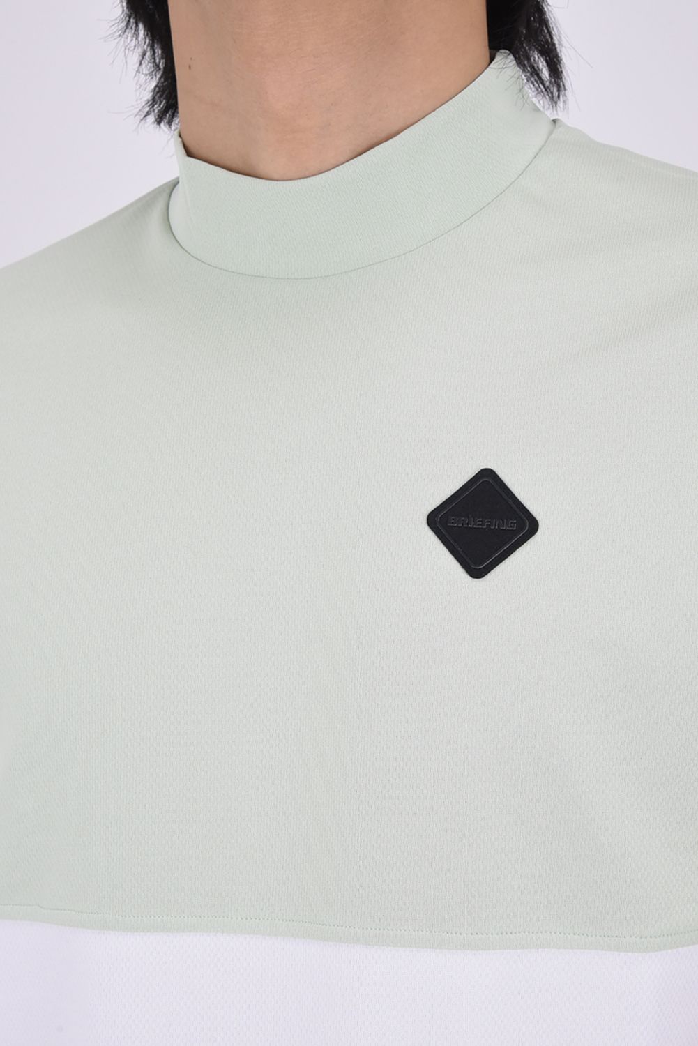 【26SS】 MEN'S BI-COLOR HIGHNECK / バイカラー ハイネックTシャツ (セージグリーン)