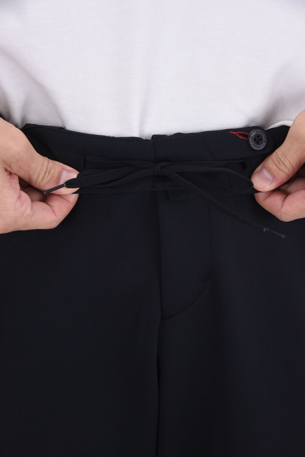 【26SS】 MEN'S 3D LOGO SLIM PANTS / 3Dエンボスロゴ ストレッチジャージ スリムパンツ (ブラック)