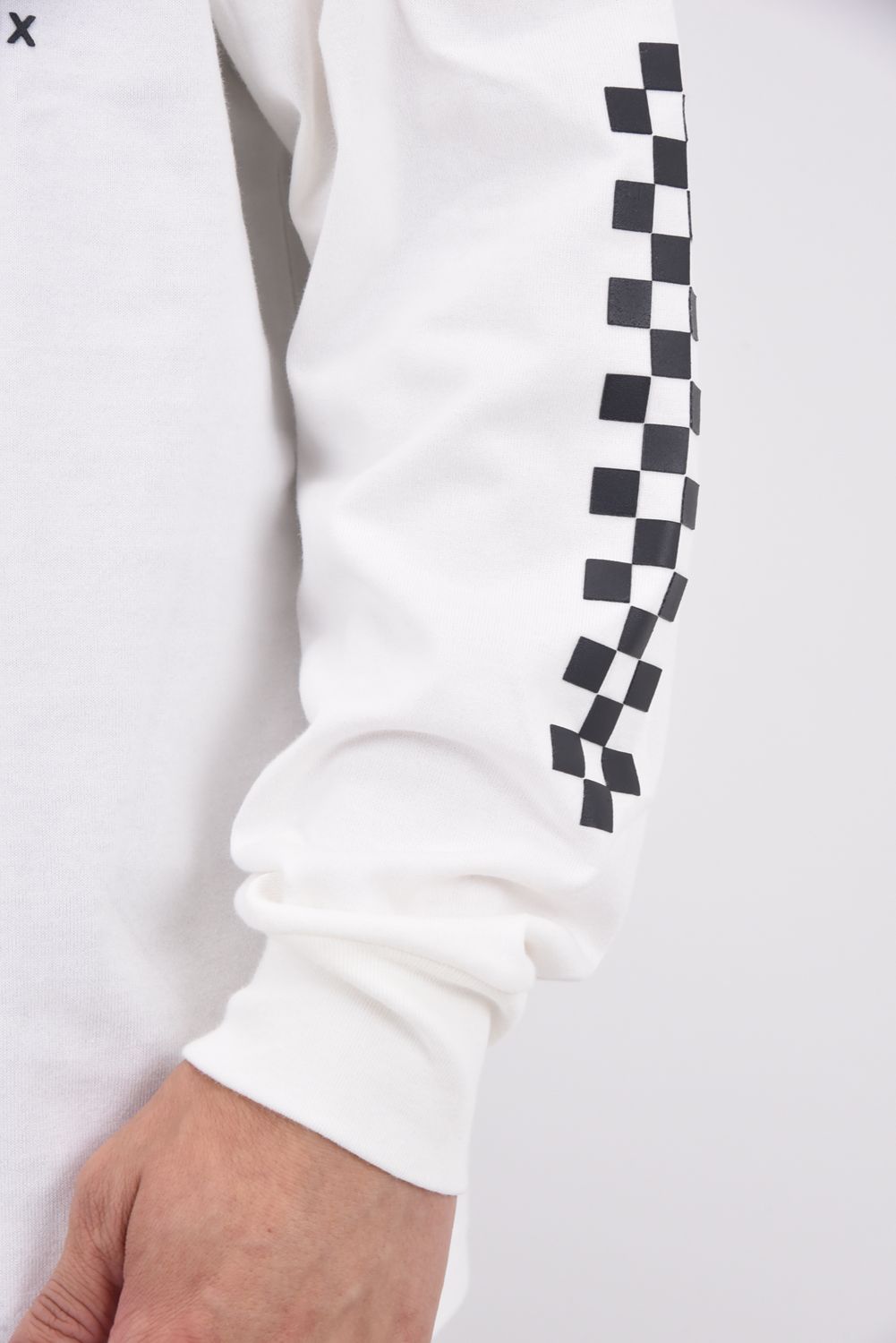 【25AW】 VALLEY Cotton Mock Long Sleeve / バックプリント ロングスリーブ モックネック (ホワイト)
