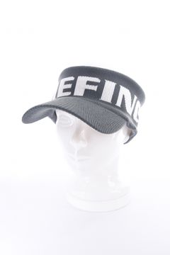 KNIT VISOR / ブランドロゴジャカード ニットサンバイザー (グレー)