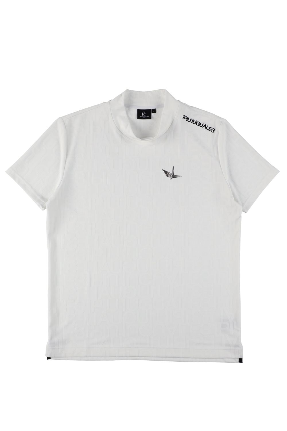 【26SS】 JACQUARD MOCK NECK  / ジャガード モックネック (ホワイト) (4月入荷予定)