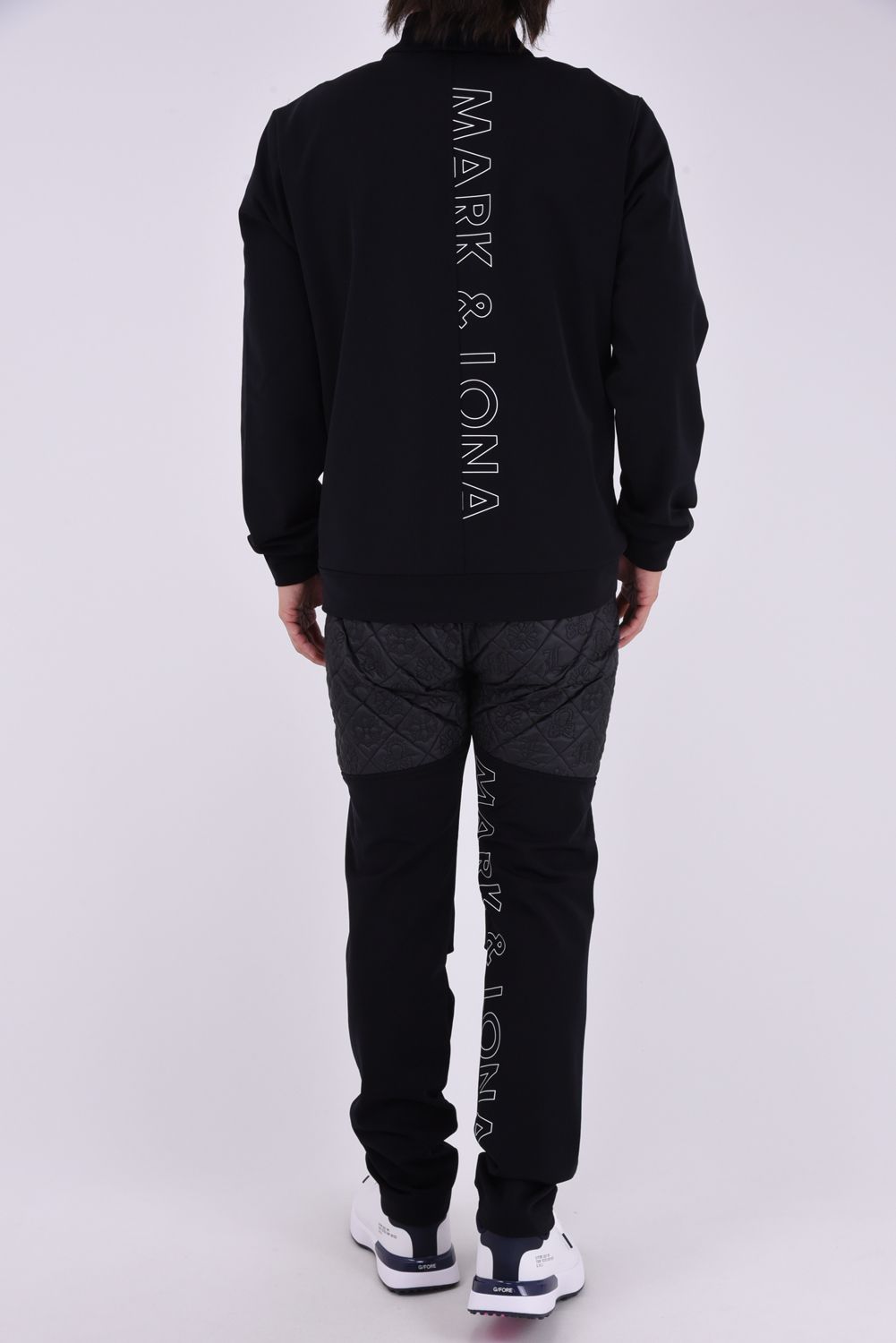 【26AW】 OBLIVION STRETCH HYBRID PANTS / モノグラムキルティング ボンディング素材 ハイブリッドパンツ (ブラック)