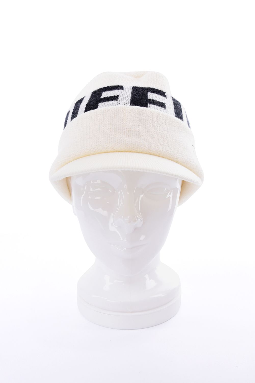 【26AW】 MEN’S WR WOOL KNIT WORK CAP / ブランドロゴ ワークキャップ (ホワイト)