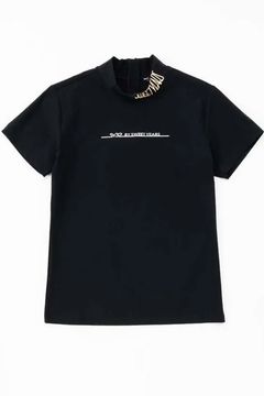 【26SS】【レディース】 BOSELLI MOCK / モックネック Tシャツ (ブラック)*