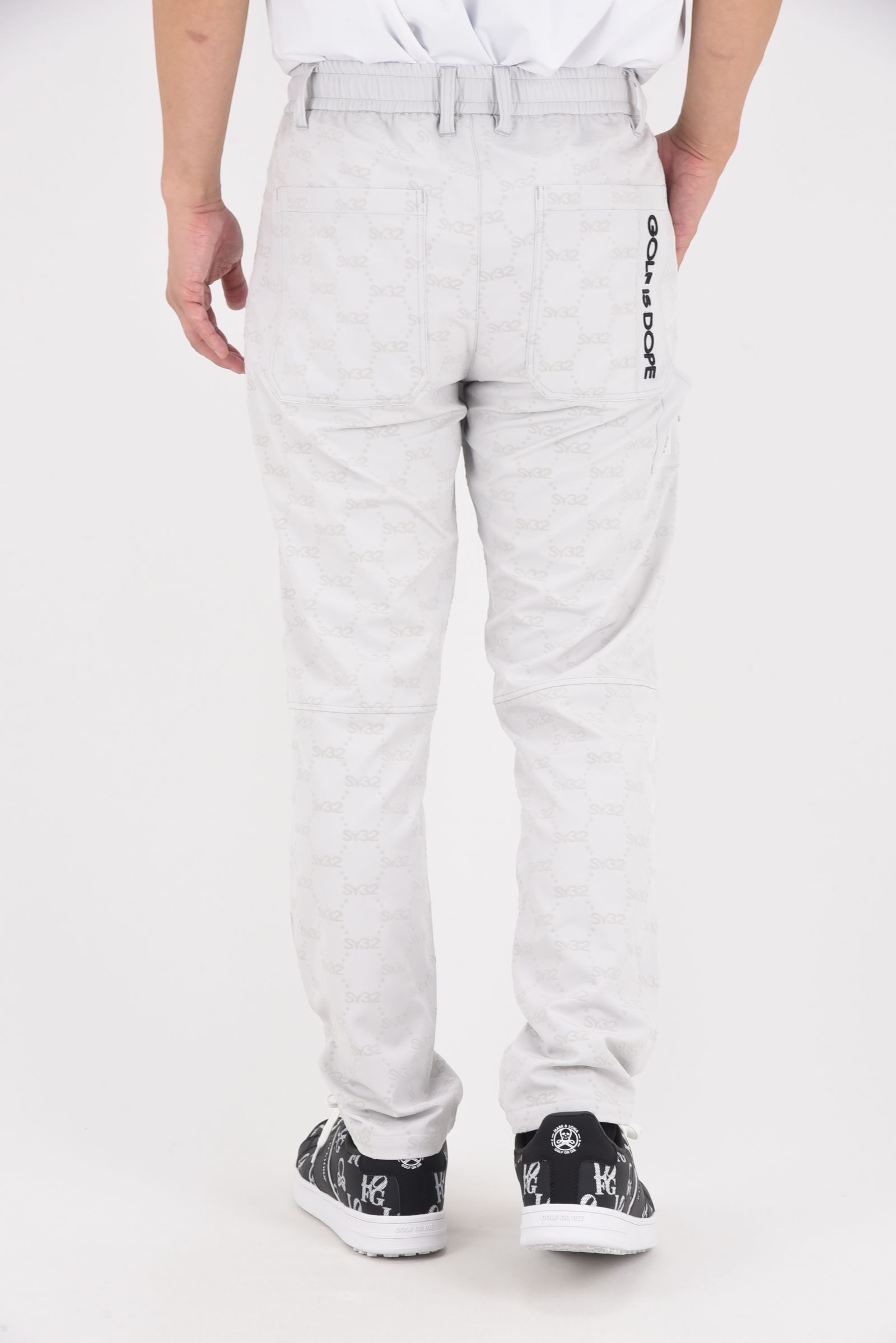 【25AW】 FLOCKY STRETCH LONG PANTS / フロッキーストレッチ ロングパンツ (ライトグレー)